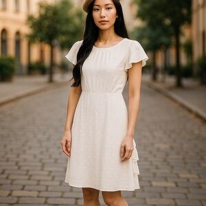 JNSQ White Odalie Dress Size 2